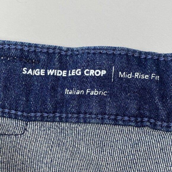 NEW AG Women’s Saige Wide Leg Cropped Jeans Dark Blue Size 27 - Picture 5 of 11